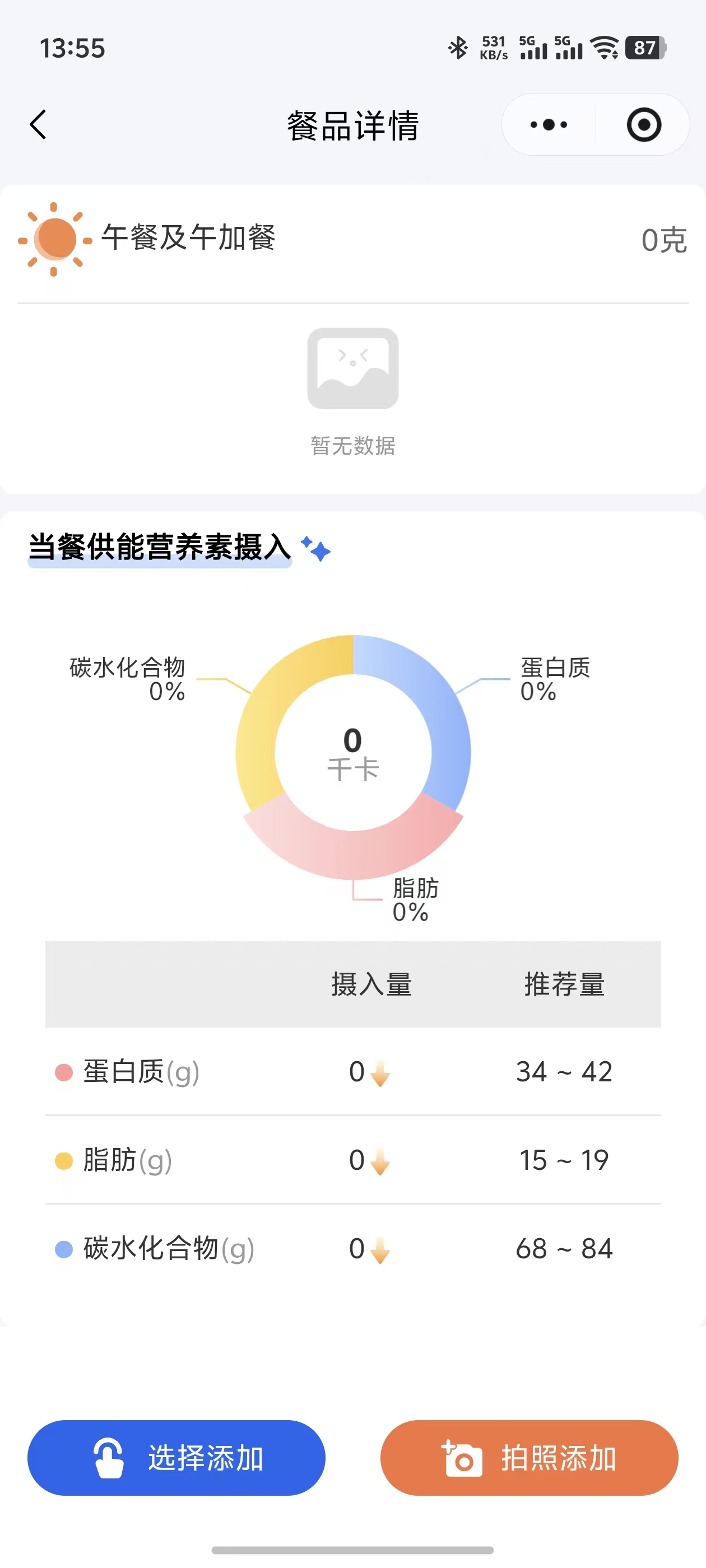 当前标准产品餐品详情页