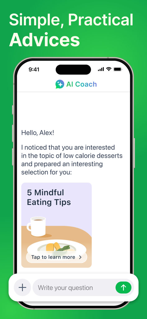 PlateAI 个性化 AI Coach 页面
