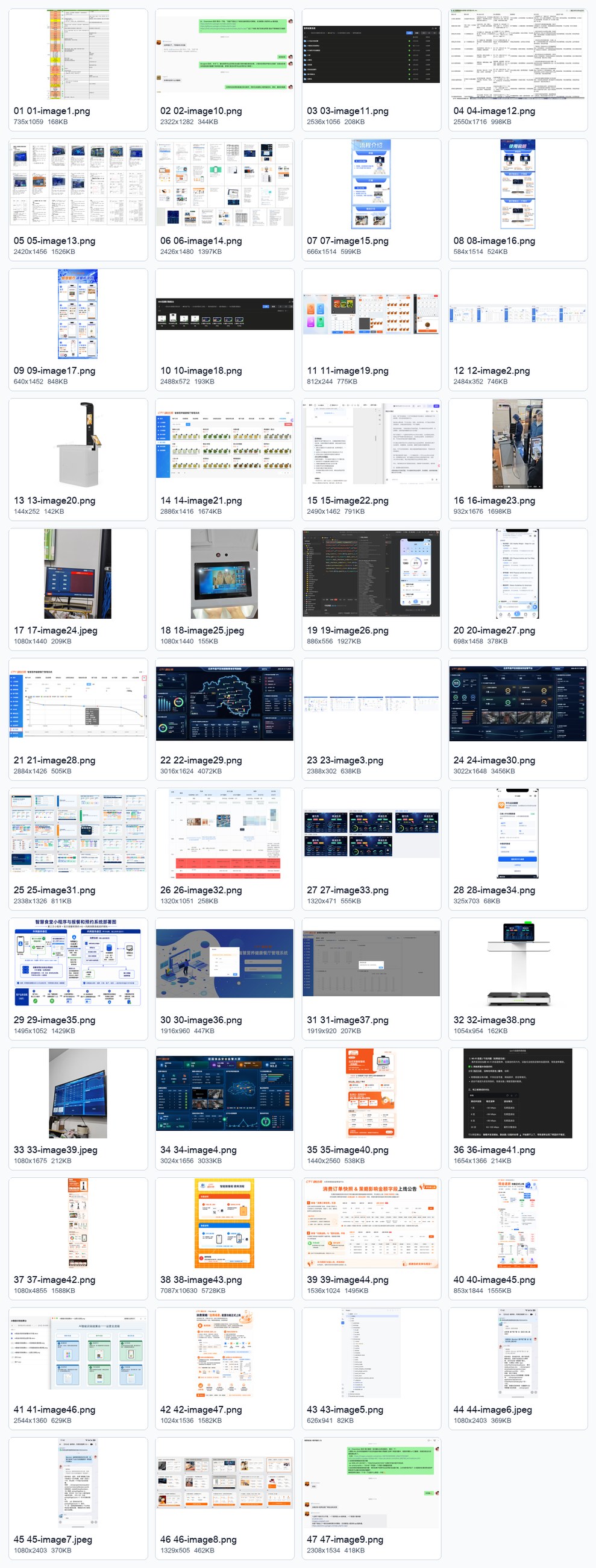 图 18|本次 Excel 原始图片素材总览(47 张)
